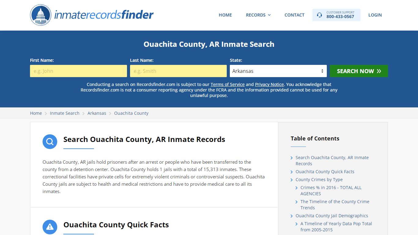 Ouachita County, AR Inmate Lookup & Jail Records Online