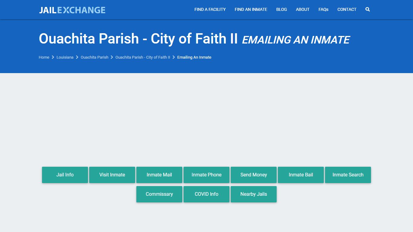How to Email Inmate in Ouachita Parish - City of Faith II ...